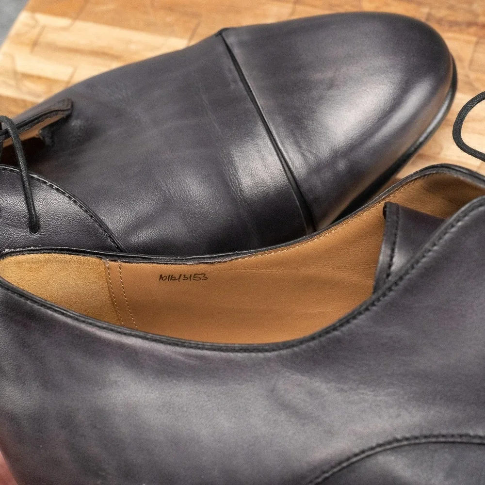 Berluti Galet Gaspard Oxford Smoky Grey Dress Shoes UK 10.5 US 11.5 EU 43.5 Calf